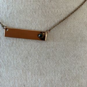 Jewelry - Gold Emerald Gem Bar Necklace Jewelry - Gold Emerald Gem Bar Necklace